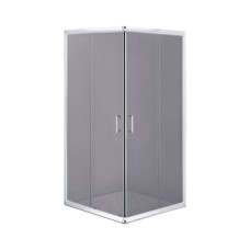 Duş kabini Deante Funkia 80x80x185 sm, kvadrat, bərkidilmiş şüşə, xrom/qrafit