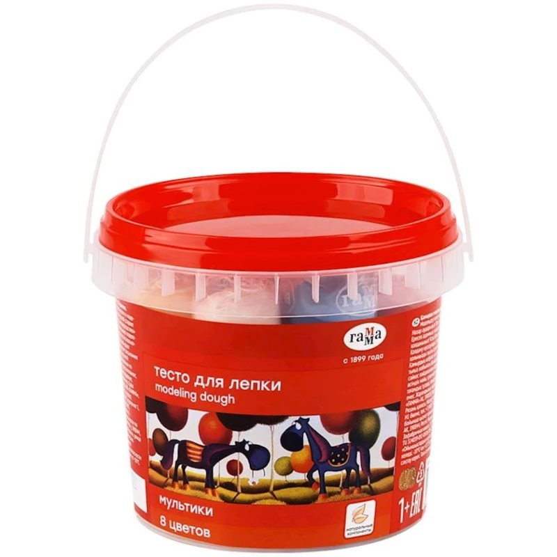 Тесто для лепки Гамма, 8 цветов Тесто для лепки Гамма, 8 цветов