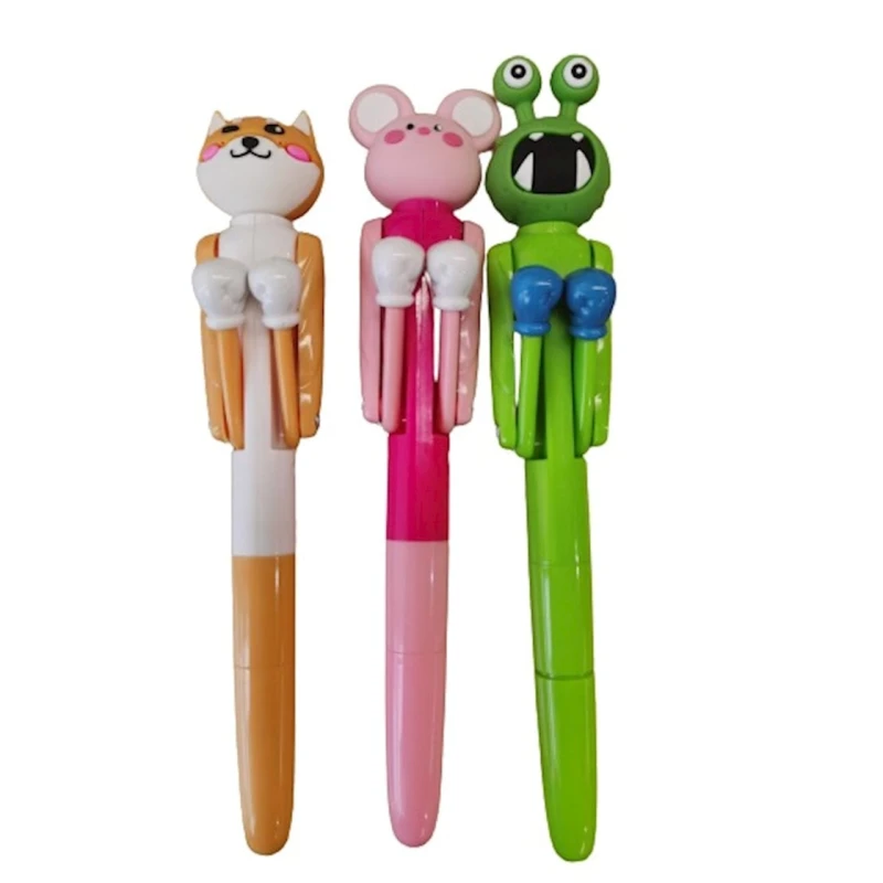 Diyircəkli qələm Miniso School Season Series Boxing Animals, 1.0 mm, qara, çeşiddə
