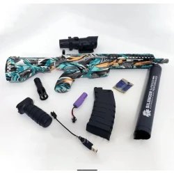 Silah dəsti M416, plastik, rəngbərəng, 5+ yaş