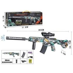 Silah dəsti M416, plastik, rəngbərəng, 5+ yaş