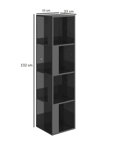 Stellaj Ev Plus 12115537, LDSP, boz, 33x33x132 sm