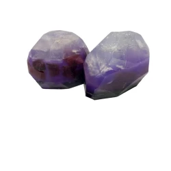 Аметист №2 мыло Natuur Collection 1881 (Diamond Cut) С Ароматом Инжира и Дождливого Леса Люксово-декоративное Подарочное мыло 2 шт x 120 гр