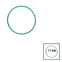 Гимнастический обруч Hula Hoop, 77 см, зеленый