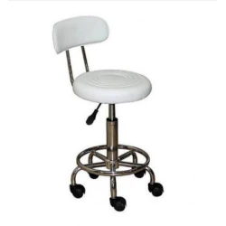 Стул для косметолога регулируемый, белый Стул для косметолога регулируемый, белый