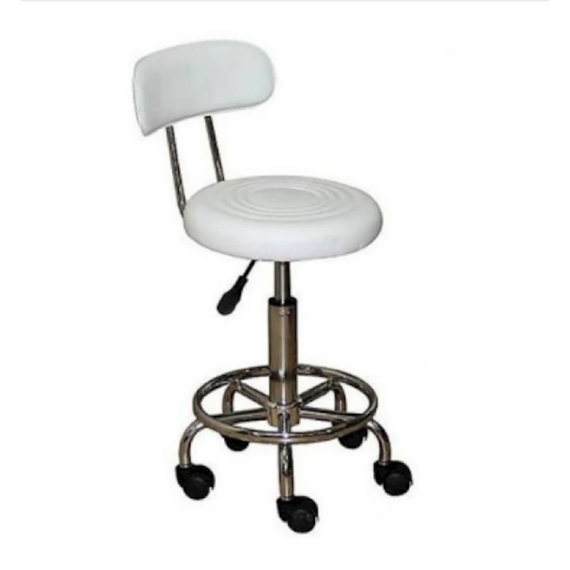 Стул для косметолога регулируемый, белый Стул для косметолога регулируемый, белый