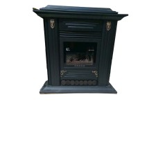 Soba-kamin Mahshid Davam Ks0169, metal, qara, 96x87x38 sm