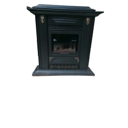 Печь-камин Mahshid Davam Ks0169, металл, черный, 96x87x38 см