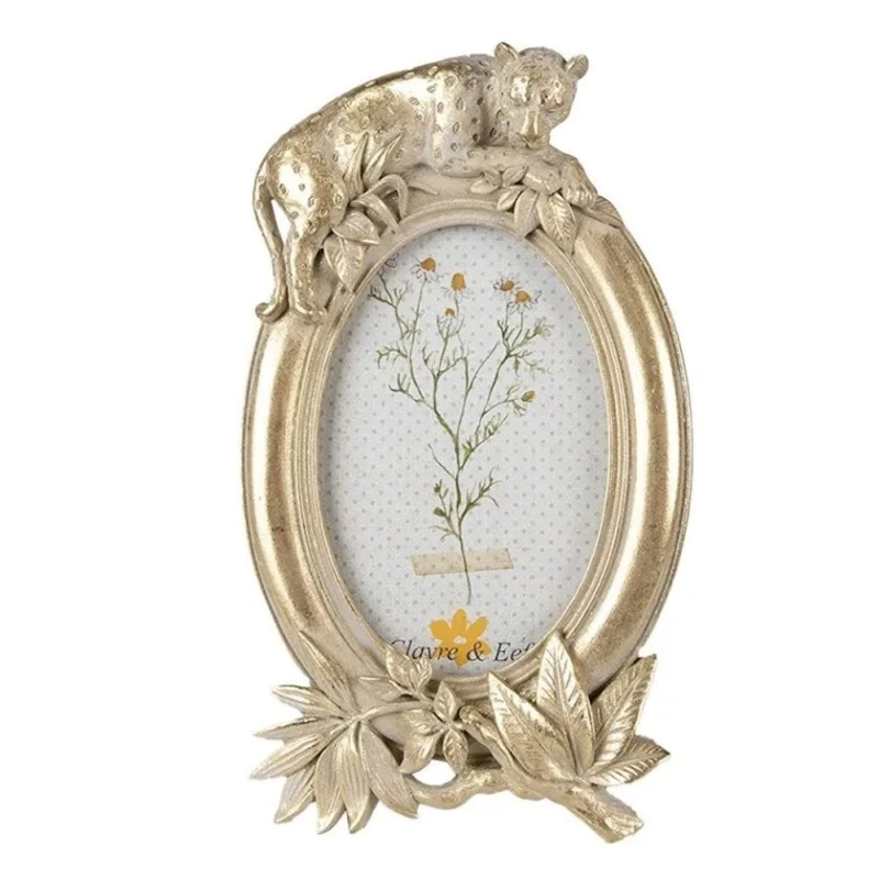 Фоторамка Clayre & Eef 2F1017, 10X15 см, золотистая Фоторамка Clayre & Eef 2F1017, 10X15 см, золотистая