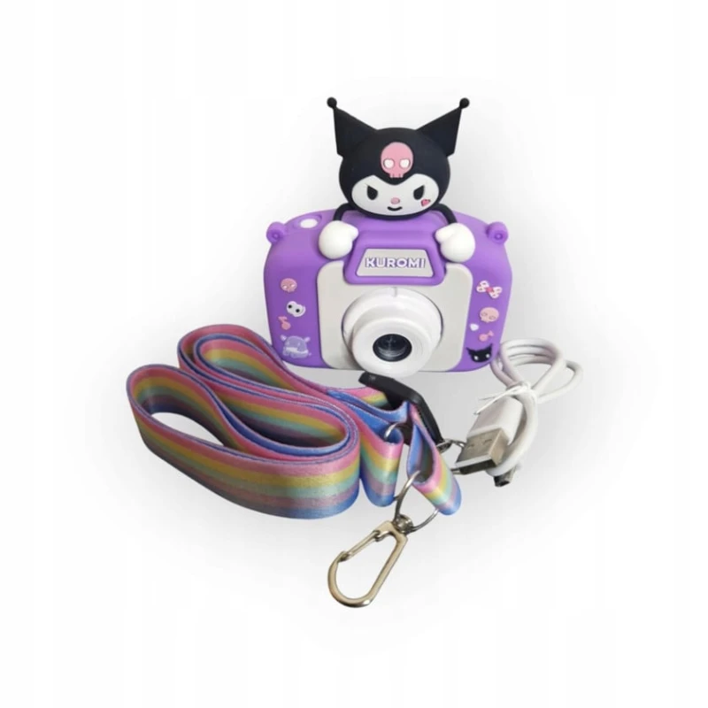 Детский фотоаппарат Kuromi Белый/Фиолетовый Детский фотоаппарат Kuromi Белый/Фиолетовый