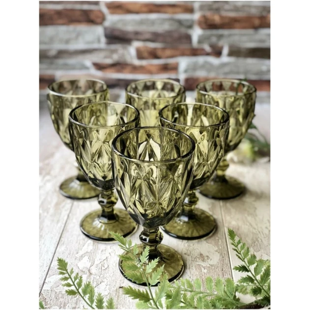 Набор рюмок для водки, светло-зеленый, 60 мл, 6 шт, стекло - 6921-189 Набор рюмок для водки, светло-зеленый, 60 мл, 6 шт, стекло - 6921-189