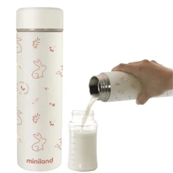 Детский термос для еды и жидкостей Miniland Natur Thermos Bunny, 450 мл