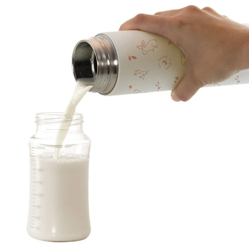 Детский термос для еды и жидкостей Miniland Natur Thermos Bunny, 450 мл Детский термос для еды и жидкостей Miniland Natur Thermos Bunny, 450 мл