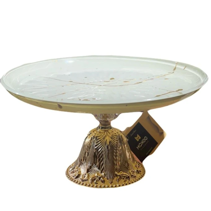 Тортовница Mondo, 31x17 см, стекло, бежевый Тортовница Mondo, 31x17 см, стекло, бежевый