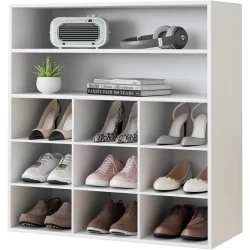 Стеллаж для обуви Art Mebel, ЛДСП, белый, 30x100x90 см