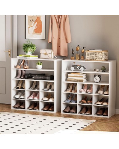 Ayaqqabı üçün stellaj Art Mebel, LDSP, ağ, 30x100x90 sm