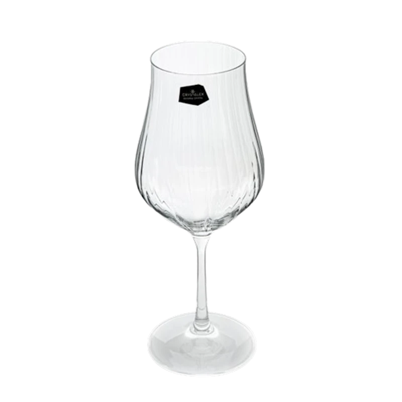 Бокал для красного вина Hom-me Tulipa Optica 101785, кристалин, 450 мл, прозрачный Бокал для красного вина Hom-me Tulipa Optica 101785, кристалин, 450 мл, прозрачный