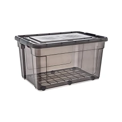 Контейнер на колесиках Hobby Life Elite 21273, 55 л, 59.7x47x32.6 см, пластик, черный