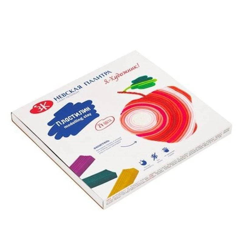 Набор пластилина Невская палитра Я-Художник!, 24 цвета Набор пластилина Невская палитра Я-Художник!, 24 цвета