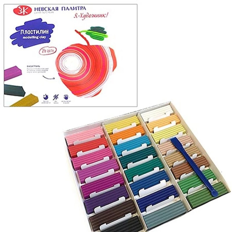 Набор пластилина Невская палитра Я-Художник!, 24 цвета Набор пластилина Невская палитра Я-Художник!, 24 цвета