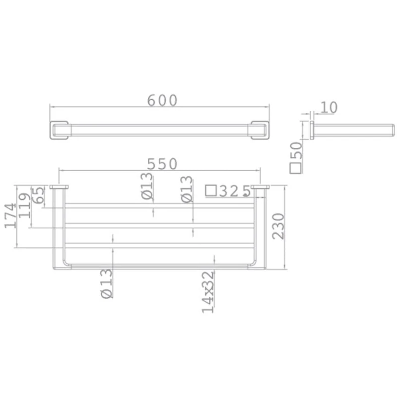 Держатель для полотенец Teka Formentera 17078020G2, тройной, золотистый Держатель для полотенец Teka Formentera 17078020G2, тройной, золотистый