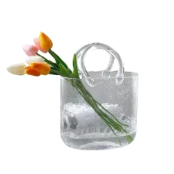 Декоративная ваза BHD2016178, стекло, прозрачная