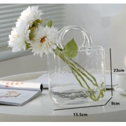 Декоративная ваза BHD2016178, стекло, прозрачная