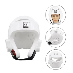 Taekvondo dəbilqəsi Mooto 323a_392980436, ağ, ölçü S