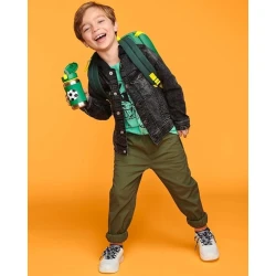 Бутылка для воды Skip Hop Spark Style Футбол, нержавеющая сталь, 350 мл, 12+ мес