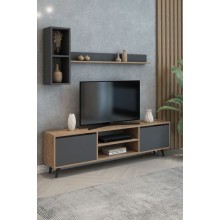 Tumba Ev Plus ev_12116032, LDSP, antrasit, qəhvəyi, 180x35x35 sm