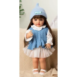 Кукла Reborn JX-299-27, голубая, 55 см Кукла Reborn JX-299-27, голубая, 55 см