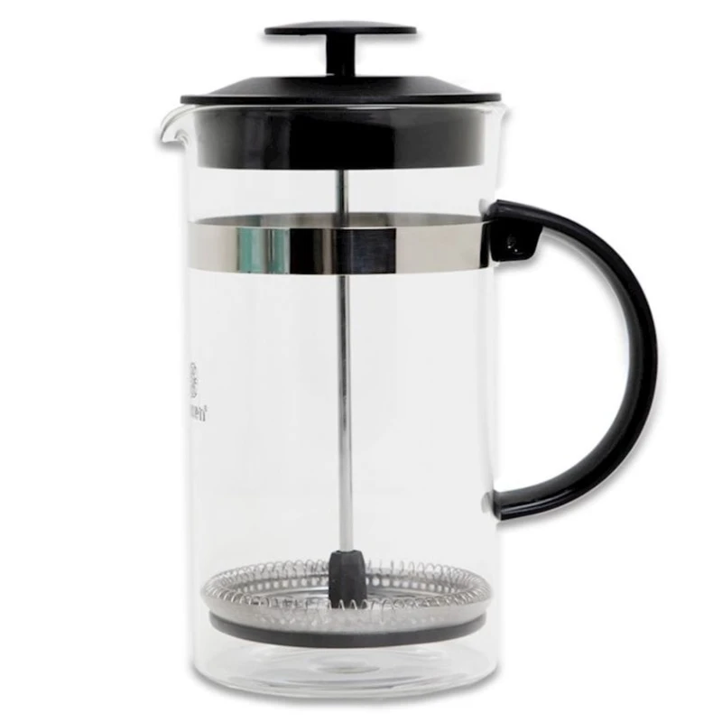 Заварной чайник Frauzen FR-4800 French Press 1 л, стекло/пластик, с крышкой, прозрачный/черный Заварной чайник Frauzen FR-4800 French Press 1 л, стекло/пластик, с крышкой, прозрачный/черный