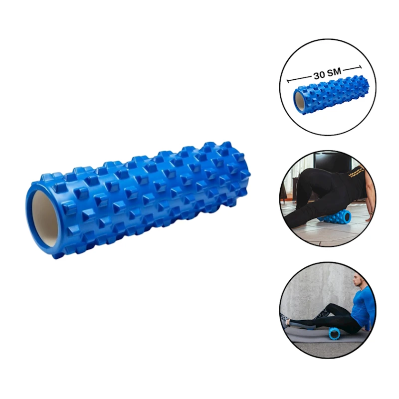Массажный ролик Gymnic sm_0016, 30 см, голубой