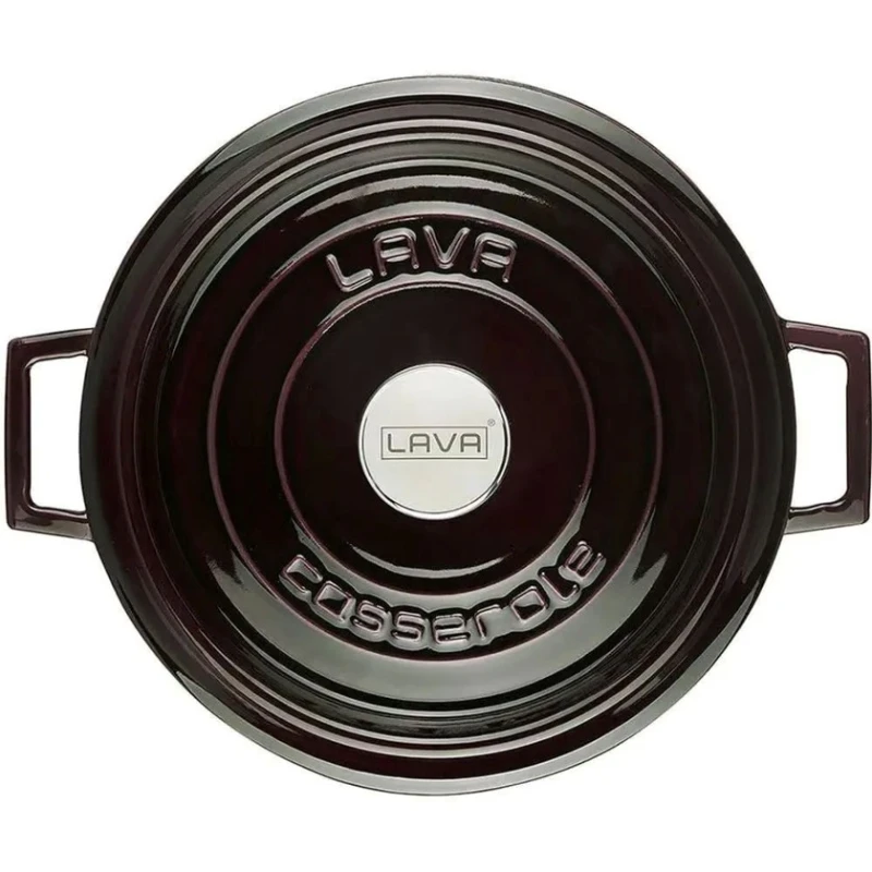 Кастрюля Lava, чугун, фиолетовая, 20 см Кастрюля Lava, чугун, фиолетовая, 20 см