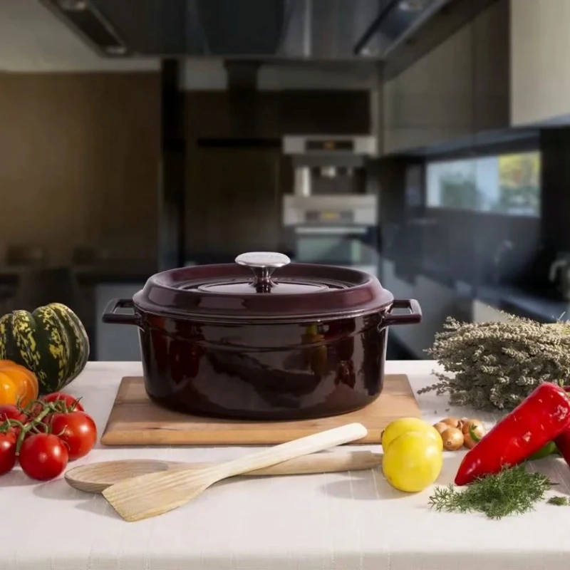 Кастрюля Lava, чугун, фиолетовая, 20 см Кастрюля Lava, чугун, фиолетовая, 20 см