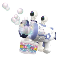 Пистолет для мыльных пузырей MA-GH288, 2 шт, 10 отверстий, черный/синий, 3+ года