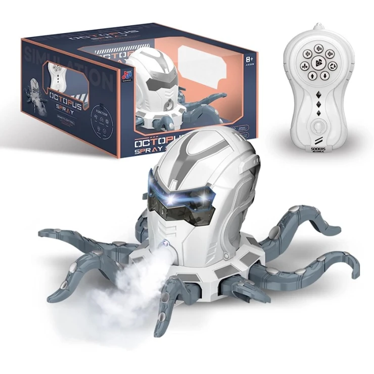 Radio ilə idarə olunan oyuncaq 128A-34 Octopus, səsli və işıqlı