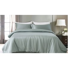 Yataq dəsti Askona Solid Tencel 1121, yorğan üzləri 200х220 sm, yastıq üzləri 50х70 sm, avro, evkalipt lif, серебристый иней, gümüşü