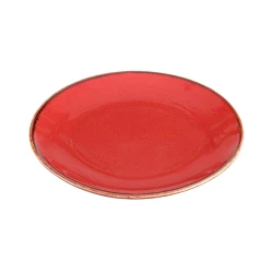 Тарелка Porland Seasons фарфор, красный, 20 см