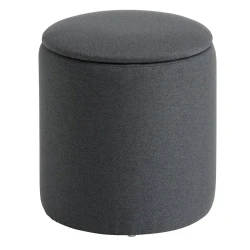 Пуфик JYSK Gislev, темно-серый, 36 см Пуфик JYSK Gislev, темно-серый, 36 см