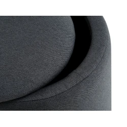 Пуфик JYSK Gislev, темно-серый, 36 см Пуфик JYSK Gislev, темно-серый, 36 см