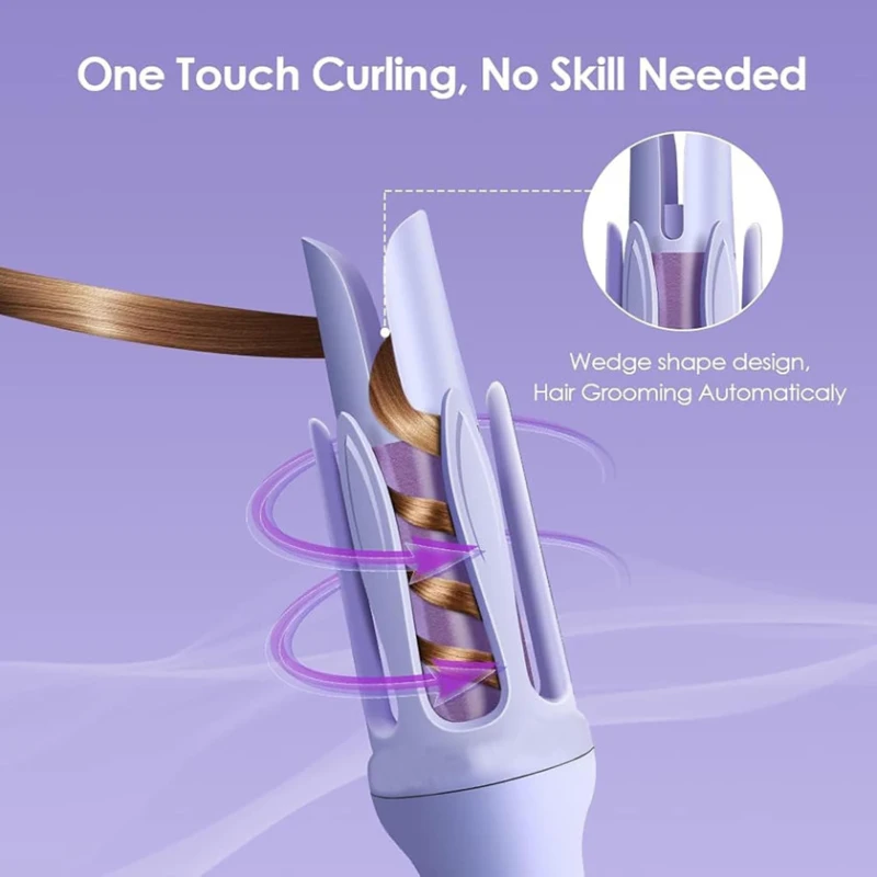 Фиолетовые щипцы для завивки