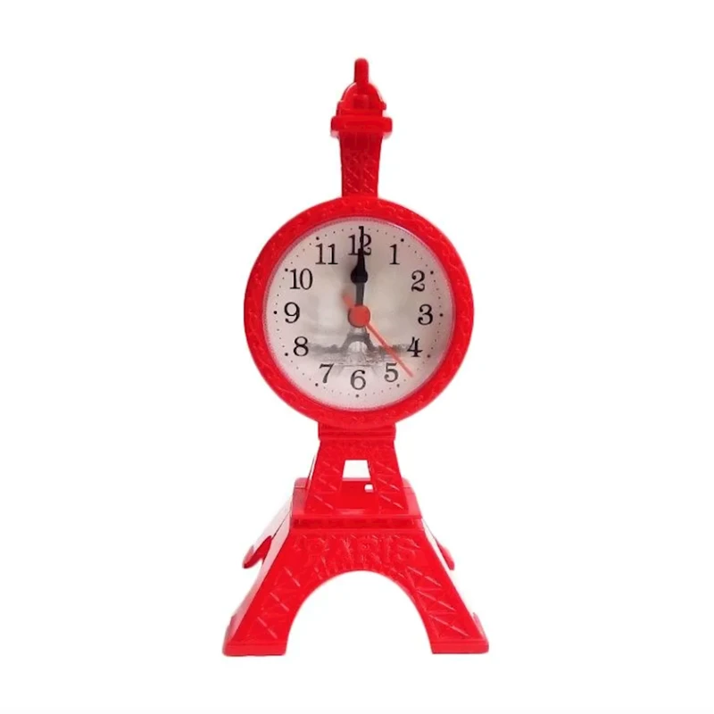 Masaüstü saat Paris Eiffel Qırmızı