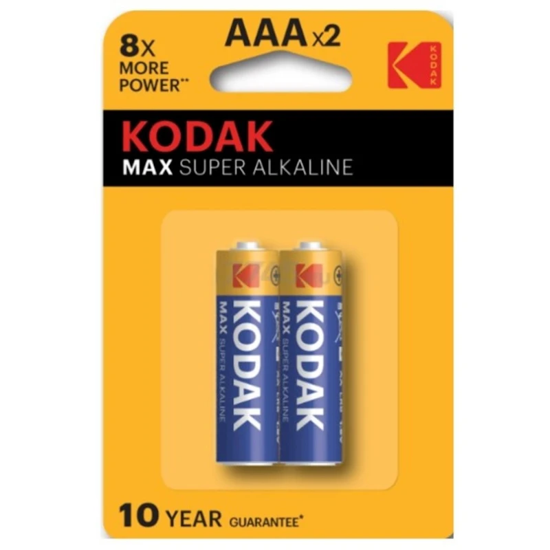 Батарейки Kodak Max Super Alkaline ААА, 2 шт Батарейки Kodak Max Super Alkaline ААА, 2 шт