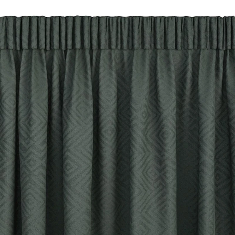 Штора JYSK Lygne, 140x300 см, полиэстер, зеленый Штора JYSK Lygne, 140x300 см, полиэстер, зеленый