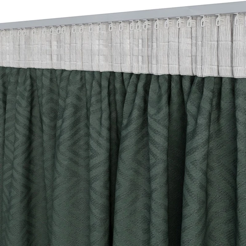 Штора JYSK Lygne, 140x300 см, полиэстер, зеленый Штора JYSK Lygne, 140x300 см, полиэстер, зеленый