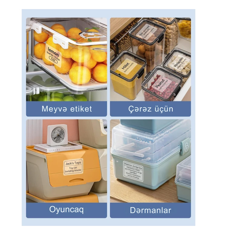 Etiket lenti Niimbot ST_12474394, 40x30 mm, 230 əd, şəffaf