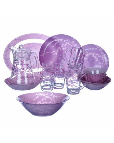 Nahar dəsti Luminarc Kashima Purple, 46 əşya