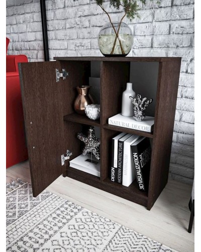 Tumba 60x33x75.5 sm, LDSP, Venqe, Qəhvəyi