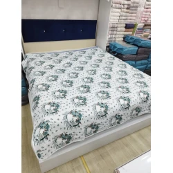 Örtük MiraNova CTS-506, satin, ağ, 200x220 sm